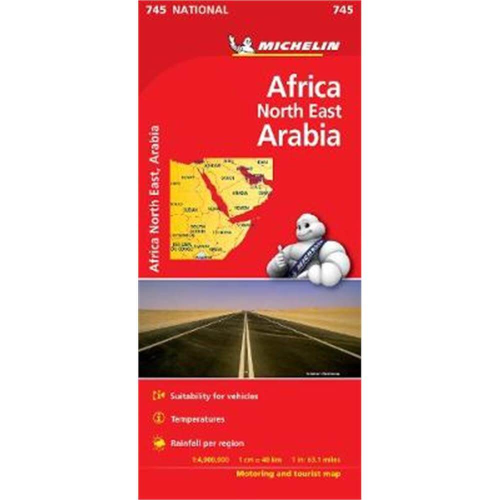 Africa North East, Arabia - Michelin National Map 745